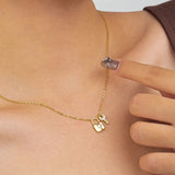 S925 Sterling Silver Locks and Keys Pendant Necklace for Women
