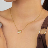 S925 Sterling Silver Locks and Keys Pendant Necklace for Women