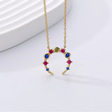 S925 Sterling Silver Moon Necklaces for Women Girls