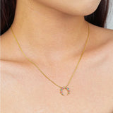 S925 Sterling Silver Moon Necklaces for Women Girls