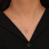 S925 Rainbow Necklaces for Women, Letter Pendants Jewelry, Holiday Girls