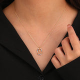 S925 Rainbow Necklaces for Women, Letter Pendants Jewelry, Holiday Girls