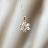 S925 Snowflake Necklace Women Clavicle Chain Pendant