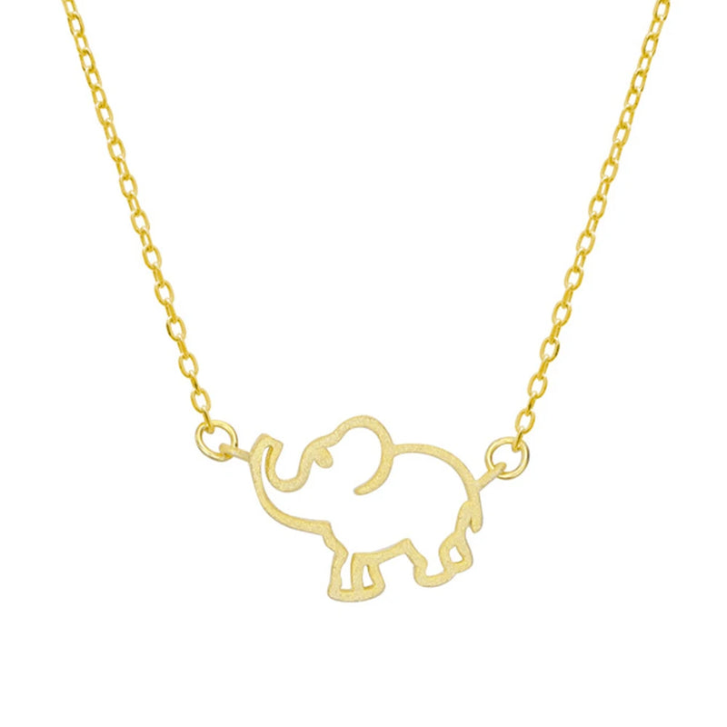S925 Sterling Silver Baby Elephant Necklace for Women