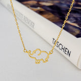 S925 Sterling Silver Baby Elephant Necklace for Women