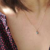S925 Silver Perfume Bottle Necklace Diamond Pendants