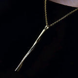S925 Sterling Silver Twist Necklace Women Necklace Diamond Pendants