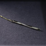 S925 Sterling Silver Twist Necklace Women Necklace Diamond Pendants