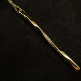 S925 Sterling Silver Twist Necklace Women Necklace Diamond Pendants
