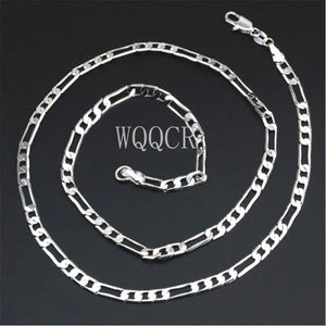 925 Silver 4MM Classic Chain Necklace for Men 16-30 Inches