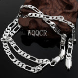 925 Silver 4MM Classic Chain Necklace for Men 16-30 Inches