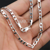 925 Silver 4MM Classic Chain Necklace for Men 16-30 Inches