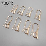 50PCS DIY 925 Silver Rose Jewelry Findings Hook Earring Pinch Bail Ear Wires