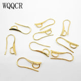 50PCS DIY 925 Silver Rose Jewelry Findings Hook Earring Pinch Bail Ear Wires