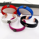 Star Charm Cuff Bangle for Women