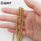 Yellow Brass Chain Birthday Party Jewelry Necklace