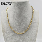 Yellow Brass Chain Birthday Party Jewelry Necklace