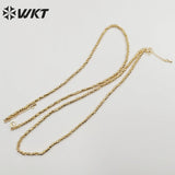 Yellow Brass Chain Birthday Party Jewelry Necklace