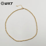 Yellow Brass Chain Birthday Party Jewelry Necklace