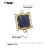 Gold-Plated Labradorite Stone Pendant Necklace or Earrings