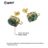 Colourful Oval Gemstone Earrings - Wedding Party Jewelry
