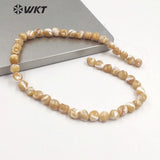 Round Shell Beads for DIY Jewelry Making- Women's Necklace Bracelet Findings