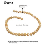 Round Shell Beads for DIY Jewelry Making- Women's Necklace Bracelet Findings