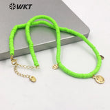 WT-JN195 Resin Beads Necklace Wedding Party Pendant Jewelry