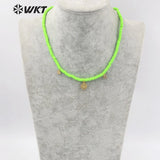 WT-JN195 Resin Beads Necklace Wedding Party Pendant Jewelry