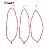 Resin Beads Necklace Star Pendant INS Jewelry Wedding Party