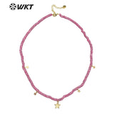 Resin Beads Necklace Star Pendant INS Jewelry Wedding Party