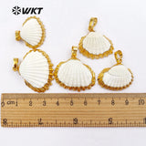 Natural Scallop Shell Pendant Women Jewelry For Party