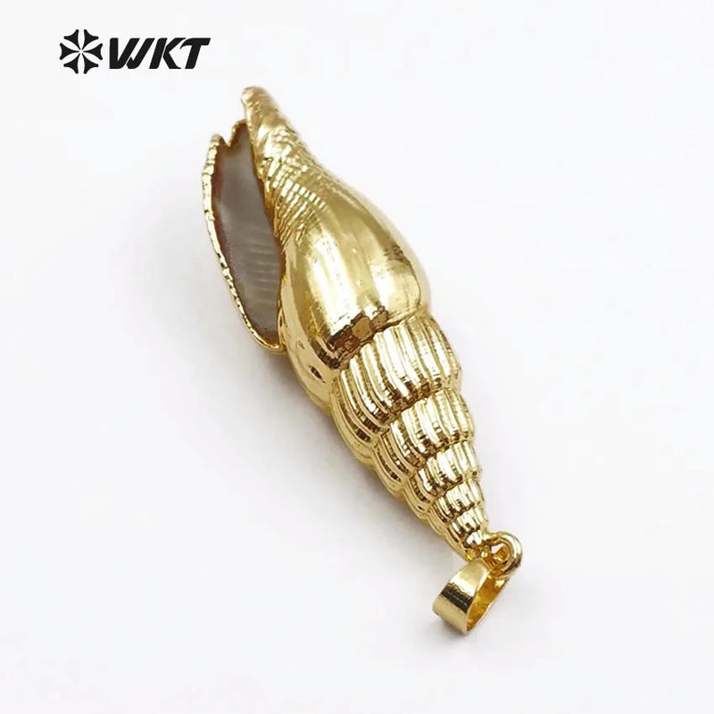 Arrival Trumpet Shell Necklace Natural Pendant