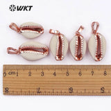 Eletroplated Cowrie Shell Pendants for Necklaces