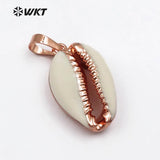 Eletroplated Cowrie Shell Pendants for Necklaces