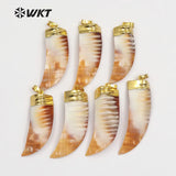 Natural Shell Pendant with Pendant For Jewelry - Set of 5