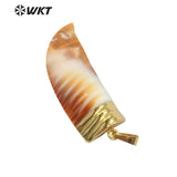 Natural Shell Pendant with Pendant For Jewelry - Set of 5