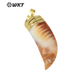 Natural Shell Pendant with Pendant For Jewelry - Set of 5