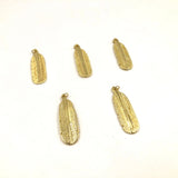 Full Plated Shell Pendant Feather Shape Necklace Earrings Set