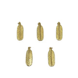 Full Plated Shell Pendant Feather Shape Necklace Earrings Set