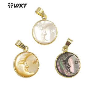 Natural Shell Pendant Necklace Earring Set
