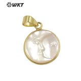 Natural Shell Pendant Necklace Earring Set
