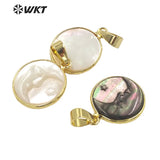 Natural Shell Pendant Necklace Earring Set