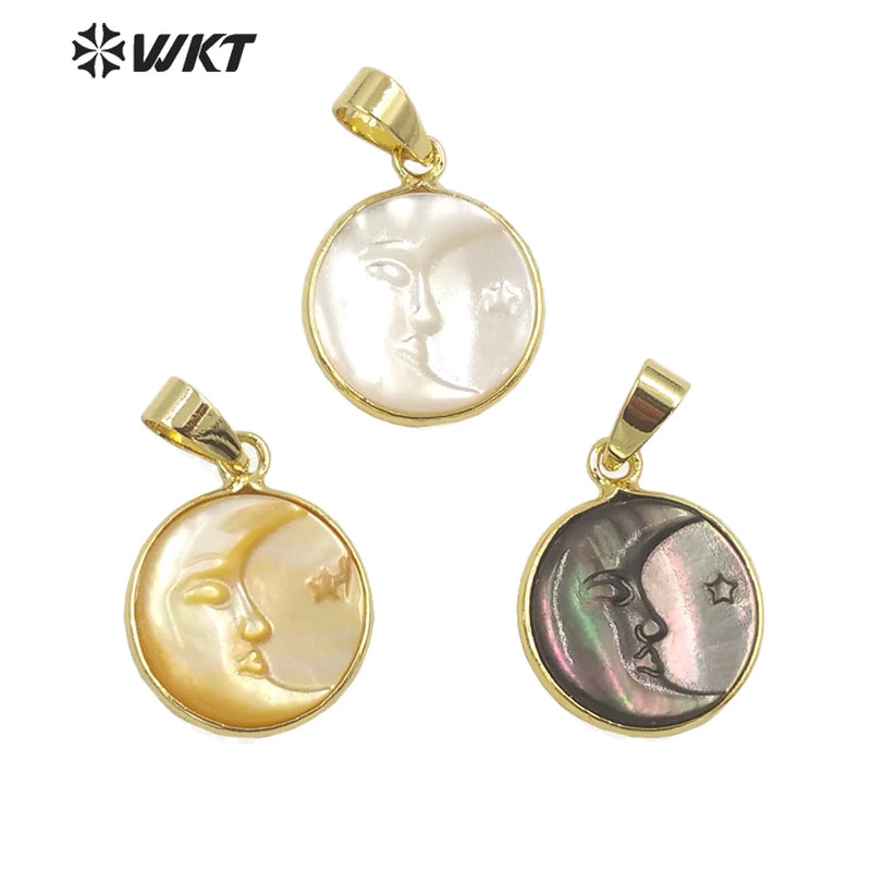 Natural Shell Pendant Necklace Earring Set