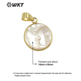 Natural Shell Pendant Necklace Earring Set