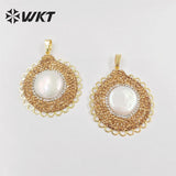Natural Pearl Rhinestone Pendant for Wedding