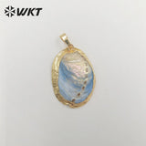 Abalone Shell and Silver Pendant Party Jewelry