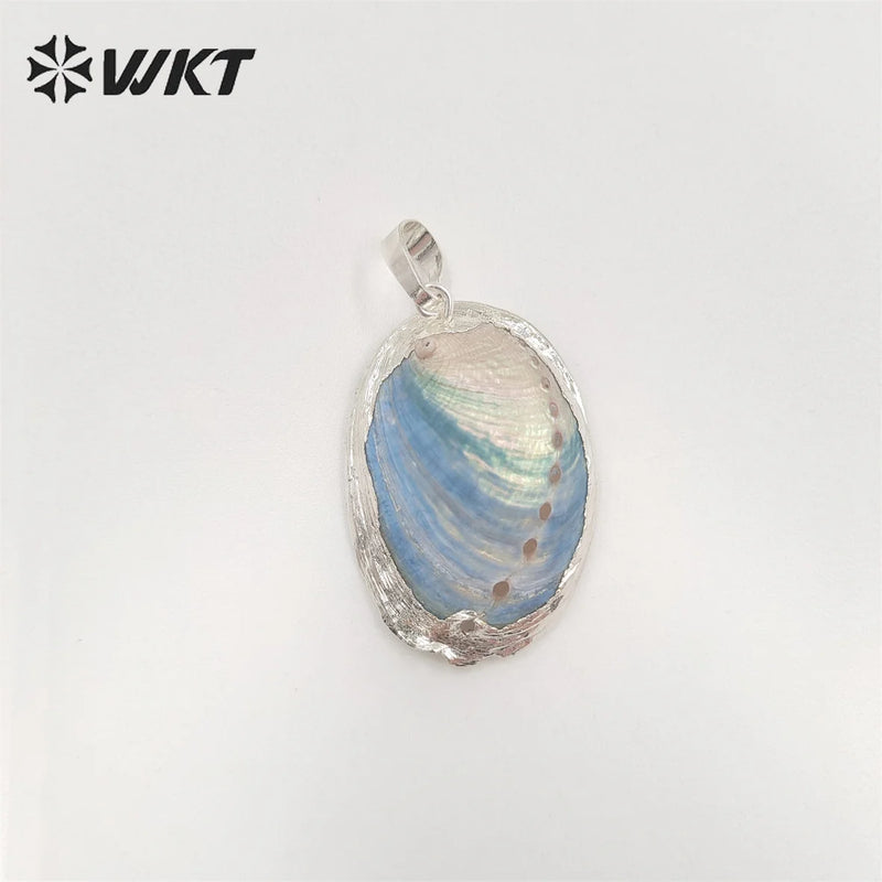 Abalone Shell and Silver Pendant Party Jewelry