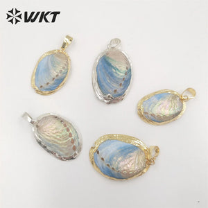 Abalone Shell and Silver Pendant Party Jewelry