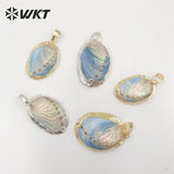 Abalone Shell and Silver Pendant Party Jewelry